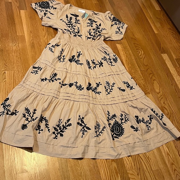 Anthropologie The Somerset Maxi Dress: Embroidered Edition Size 2X NWT - Picture 8 of 12